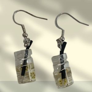 Banna slices handmade earrings